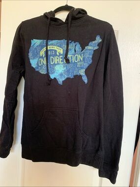 1D One Direction Black Hoodie: Take Me Home US Tour 2013
